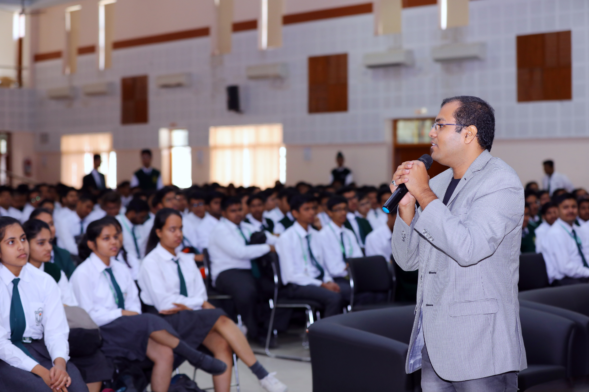 Speaking to students